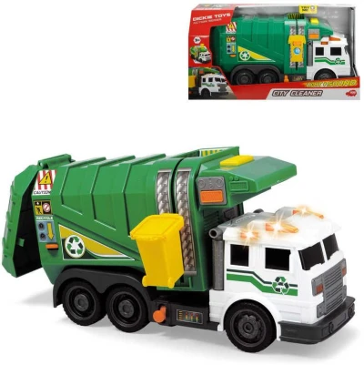Dickie Auto popelářské 39cm set s kontejnerem na baterie Světlo Zvuk Dickie Auto popelářské 39cm set s kontejnerem na baterie Světlo Zvuk