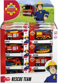 Dickie Auto Požárník Sam kovové 1:64 různé druhy záchranné složky