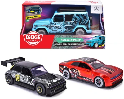 Dickie Auto sportovní Pullback Racer 15cm na setrvačník 3 druhy