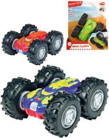 Dickie Auto trikové Mad Flippy velká kola překlápěcí 4 barvy plast Dickie Auto trikové Mad Flippy velká kola překlápěcí 4 barvy plast