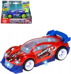 Dickie Auto závodní Midnight Racer zpětný chod na baterie Světlo Zvuk 2 druhy Dickie Auto závodní Midnight Racer zpětný chod na baterie Světlo Zvuk 2 druhy