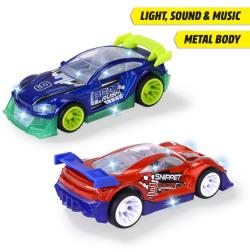 Dickie Auto závodní Midnight Racer zpětný chod na baterie Světlo Zvuk 2 druhy