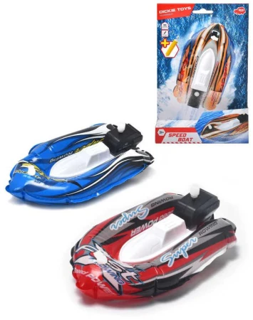 Dickie Člun Speed Boat 15cm navíjecí motor nafukovací do vody 2 barvy Dickie Člun Speed Boat 15cm navíjecí motor nafukovací do vody 2 barvy