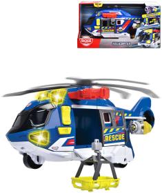 Dickie Helikoptéra záchranářská 39cm funkční na baterie Světlo Zvuk Dickie Helikoptéra záchranářská 39cm funkční na baterie Světlo Zvuk