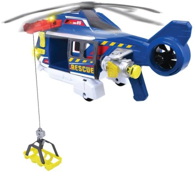 Dickie Helikoptéra záchranářská 39cm funkční na baterie Světlo Zvuk