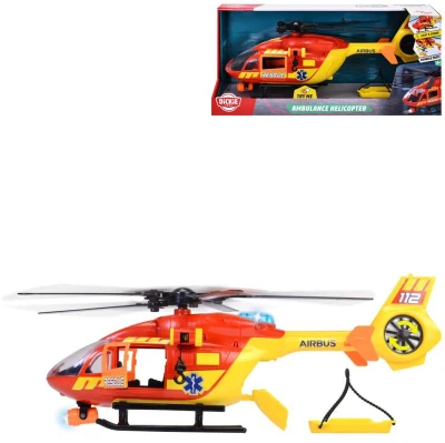 Dickie Helikoptéra záchranářská s nosítky 112 airbus na baterie Světlo Zvuk Dickie Helikoptéra záchranářská s nosítky 112 airbus na baterie Světlo Zvuk