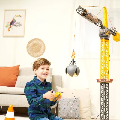 Dickie Jeřáb Mighty Crane věžový stavební 110cm ovládání na kabel na baterie
