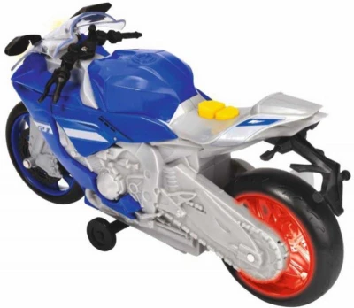 Dickie Motocykel Yamaha R1 Wheelie Raiders 26cm na batérie Svetlo Zvuk