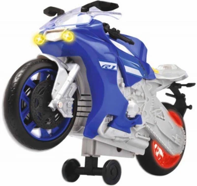 Dickie Motocykel Yamaha R1 Wheelie Raiders 26cm na batérie Svetlo Zvuk