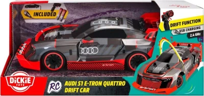 Dickie RC Auto Audi S1 E-Tron Quattro na diaľkové ovládanie 2,4GHz Turbo na batérie