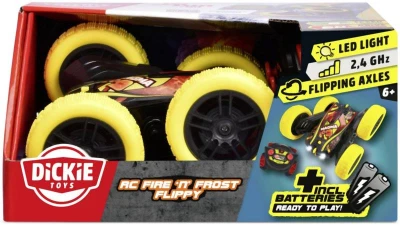 Dickie RC Auto Firen Frost Flippy trikovacie na vysielačku 2,4GHz na batérie Svetlo