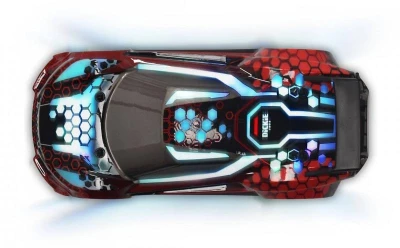 Dickie RC Auto Light Razor na vysílačku 2,4GHz 2 kanály na baterie Světlo Zvuk