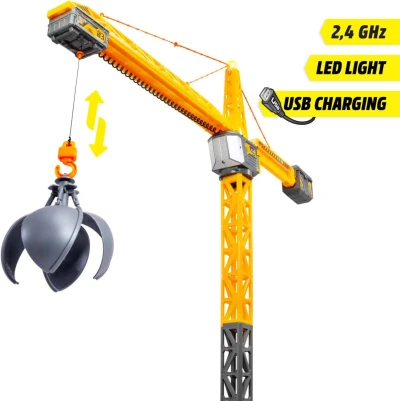 Dickie RC Jeřáb Titan Crane věžový na vysílačku 2,4GHz na baterie Světlo