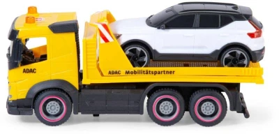 Dickie Set odtahový vůz Volvo FM na setrvačník + auto Volvo EX40