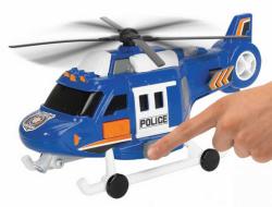 Dickie Vrtulník policejní záchranářský 18cm na baterie Světlo Zvuk