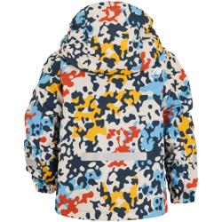 Didriksons Droppen print dětská bunda - modrý maskáč