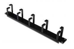 Digitus 19" vyvazovací panel 1U 5 úchytek, černý Digitus 19" vyvazovací panel 1U 5 úchytek, černý