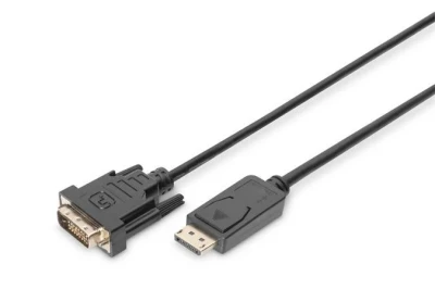 Digitus DisplayPort připojovací kabel, DP/M- DVI (24+1)/M 2.0m Digitus DisplayPort připojovací kabel, DP/M- DVI (24+1)/M 2.0m
