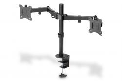 Digitus držák na dva monitory 15-32 ", 2x 8 kg (max.), Černé VESA: 75 x 75, 100 x 100 Digitus držák na dva monitory 15-32 ", 2x 8 kg (max.), Černé VESA: 75 x 75, 100 x 100