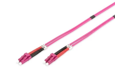 Digitus Fiber Optic Patch Cord, LC to LC, Multimode OM4 - 50/125 , Duplex Length 1m Digitus Fiber Optic Patch Cord, LC to LC, Multimode OM4 - 50/125 , Duplex Length 1m