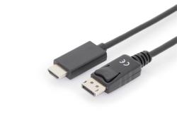 Digitus kabelový adaptér DisplayPort, DP - HDMI typu A, M / M, 2,0 m, s blokováním, DP 1.2_HDMI 2.0, 4K / 60Hz, CE, bl Digitus kabelový adaptér DisplayPort, DP - HDMI typu A, M / M, 2,0 m, s blokováním, DP 1.2_HDMI 2.0, 4K / 60Hz, CE, bl