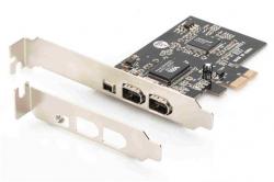 Digitus Karta rozhraní IEEE 1394a, PCIexpress, 3 port 1x ext.1394mini, 2x ext. 1394a Porty Digitus Karta rozhraní IEEE 1394a, PCIexpress, 3 port 1x ext.1394mini, 2x ext. 1394a Porty
