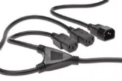 Digitus Napájecí kabel Rozbočovací, C14 - C13 2x, M / F, 1,7m, H05VV-F3G 1.0qmm / 0.75qmm, bl Digitus Napájecí kabel Rozbočovací, C14 - C13 2x, M / F, 1,7m, H05VV-F3G 1.0qmm / 0.75qmm, bl