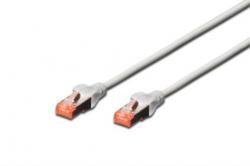 Digitus Patch Cable, S-FTP, CAT 6, AWG 27/7, LSOH, Měď, šedý 10 m Digitus Patch Cable, S-FTP, CAT 6, AWG 27/7, LSOH, Měď, šedý 10 m