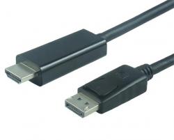 PremiumCord DisplayPort na HDMI kabel 2m M/M PremiumCord DisplayPort na HDMI kabel 2m M/M