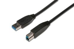 Digitus Připojovací kabel USB 3.0, typ A - B M / M, 1,8 m, kompatibilní s USB 3.0, bl Digitus Připojovací kabel USB 3.0, typ A - B M / M, 1,8 m, kompatibilní s USB 3.0, bl
