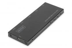 Digitus Ultra tenký HDMI Rozbočovač, 1x4, 4K / 60Hz HDR, HDCP 2.2, 18 Gbps, Micro USB napájeno Digitus Ultra tenký HDMI Rozbočovač, 1x4, 4K / 60Hz HDR, HDCP 2.2, 18 Gbps, Micro USB napájeno