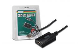 Digitus USB 2.0 aktivní prodlužovací kabel 5m , Blister Digitus USB 2.0 aktivní prodlužovací kabel 5m , Blister