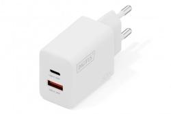 DIGITUS USB Nabíječka GaN 30W, 1x USB-C, 1x USB-A