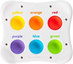 DIMPL Duo Fat Brain polštářky mačkací bublinové tvary a barvy pro miminko silikon