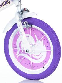 Dino 144GLN UNICORN ACADEMY 14 2025 dětské kolo + reflexní sada