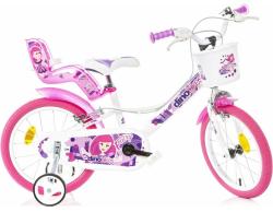 Dino 166 RSN FAIRY 16, ružový potlač detské kolo