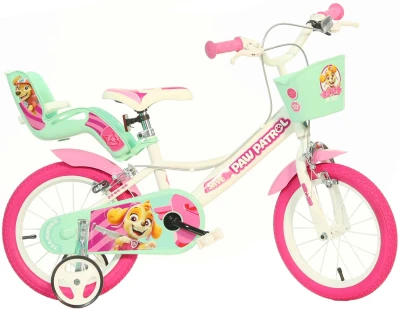 DINO BIKES Detský bicykel Paw Patrol dievčenský 14 vyvažovacie kolieska DINO BIKES Detský bicykel Paw Patrol dievčenský 14 vyvažovacie kolieska