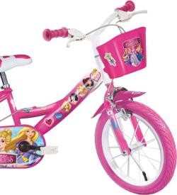 Dino 144R-PRI - Princess 14 dětské kolo + reflexní sada