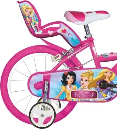 Dino 144R-PRI - Princess 14 dětské kolo + reflexní sada