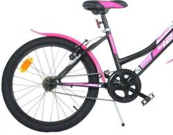 Dino AURELIA 20 420D černo-růžové dětské kolo - bez převodů