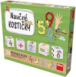Dino DŘEVO Baby kubus Čísla kostky naučné set 20ks (dřevěná hračka)
