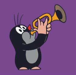 Dino DŘEVO Kostky obrázkové Krtek (Krteček) 4ks kubus (dřevěná hračka)