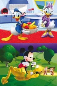 Dino DŘEVO Kostky obrázkové Mickey Mouse set 12ks kubus (dřevěná hračka)