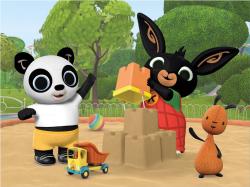 Dino DŘEVO Kubus Bing obrázkové kostky 12ks (dřevěná hračka)