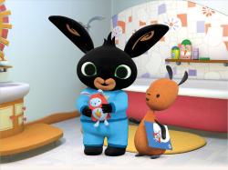 Dino DŘEVO Kubus Bing obrázkové kostky 12ks (dřevěná hračka)