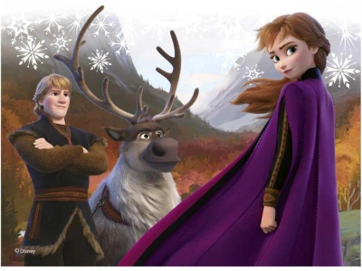Dino DŘEVO Kubus Frozen 2 (Ledové Království) kostky obrázkové set 12ks