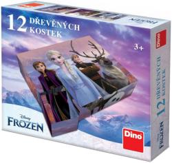 Dino DŘEVO Kubus Frozen 2 (Ledové Království) obrázkové kostky set 12ks Dino DŘEVO Kubus Frozen 2 (Ledové Království) obrázkové kostky set 12ks