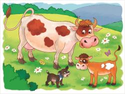 Dino DŘEVO Kubus Na farmě obrázkové kostky 12ks (dřevěná hračka)