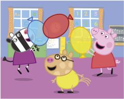 Dino DŘEVO Kubus Peppa Pig Veselý den obrázkové kostky set 20ks