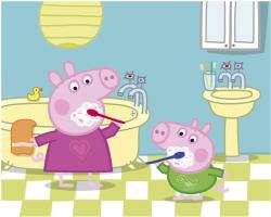 Dino DŘEVO Kubus Peppa Pig Veselý den obrázkové kostky set 20ks